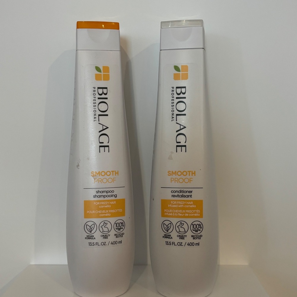 Biolage Professional Smooth Proof Shampoo and Conditioner Set 13.5oz Camellia